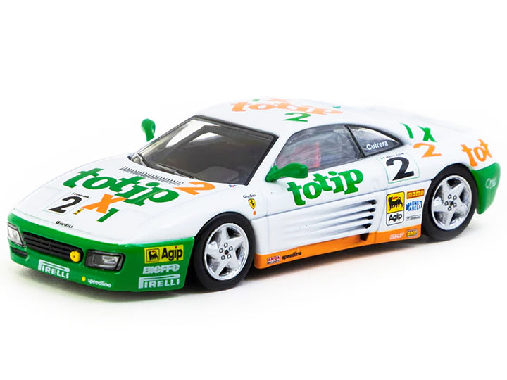 Ferrari 348 Challenge #2 Paolo Cutrera "Ferrari 348 Challenge" (1993) "Hobby64" Series 1/64 Diecast Model Car by Tarmac Works image 2