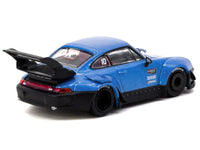 RWB 993 RHD (Right Hand Drive) #10 "Tarmac Works 10th Anniversary" Blue Metallic "Hobby64" Series 1/64 Diecast Model Car by Tarmac Works image 3