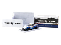 RWB 993 #2 "Liberty Walk" White and Blue Metallic with Container Packaging "Hobby64" Series 1/64 Diecast Model Car by Tarmac Works image 4