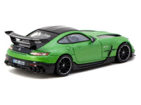 Mercedes-Benz AMG GT Black Series Green Metallic with Black Top and Hood Stripes "Global64" Series 1/64 Diecast Model by Tarmac Works image 3