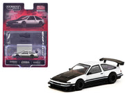 Toyota Sprinter Trueno AE86 Widebody RHD (Right Hand Drive) White and Black with Tarmac Cards "Global64" Series 1/64 Diecast Model by Tarmac Works image 3