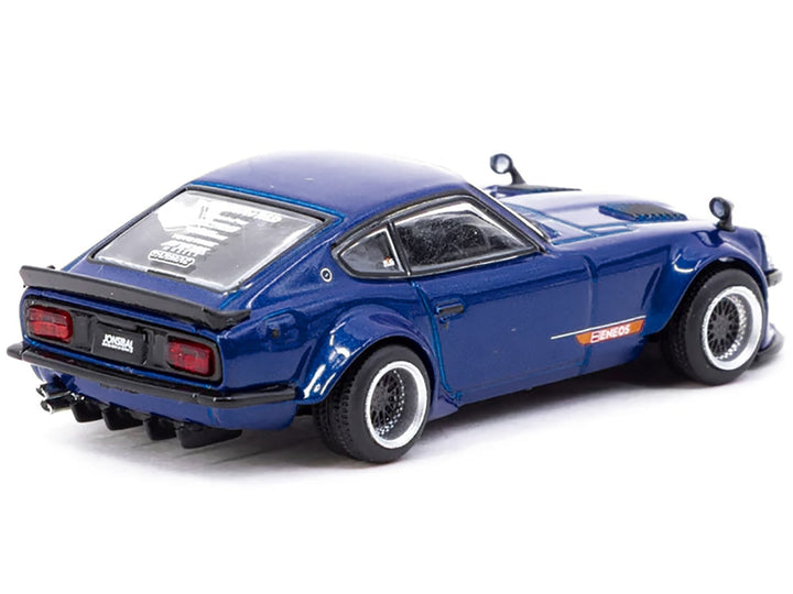Nissan Fairlady Z S30 Widebody RHD (Right Hand Drive) "Designed by Jon Sibal" Blue Metallic "Global64" Series 1/64 Diecast Model Car by Tarmac Works image 2