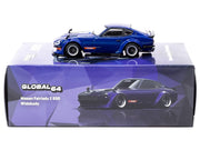 Nissan Fairlady Z S30 Widebody RHD (Right Hand Drive) "Designed by Jon Sibal" Blue Metallic "Global64" Series 1/64 Diecast Model Car by Tarmac Works image 3