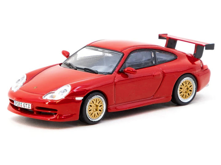 Porsche 911 GT3 (996) Red "Global64" Series 1/64 Diecast Model by Tarmac Works image 2