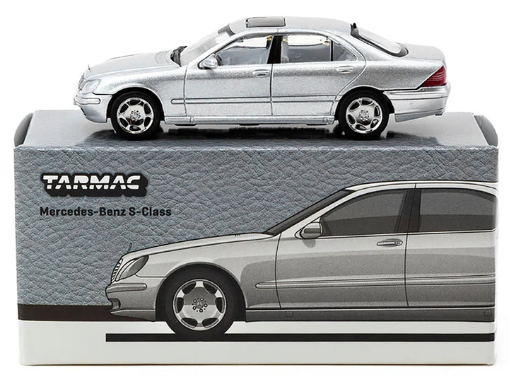 Mercedes-Benz S-Class Brilliant Silver Metallic "Global64" Series 1/64 Diecast Model by Tarmac Works image 2