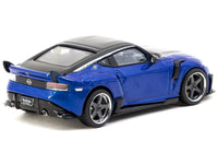 Nissan VeilSide FFZ400 Fairlady Z RHD (Right Hand Drive) Blue Metallic with Black Top "Global64" Series 1/64 Diecast Model by Tarmac Works image 2