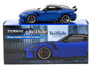 Nissan VeilSide FFZ400 Fairlady Z RHD (Right Hand Drive) Blue Metallic with Black Top "Global64" Series 1/64 Diecast Model by Tarmac Works image 3