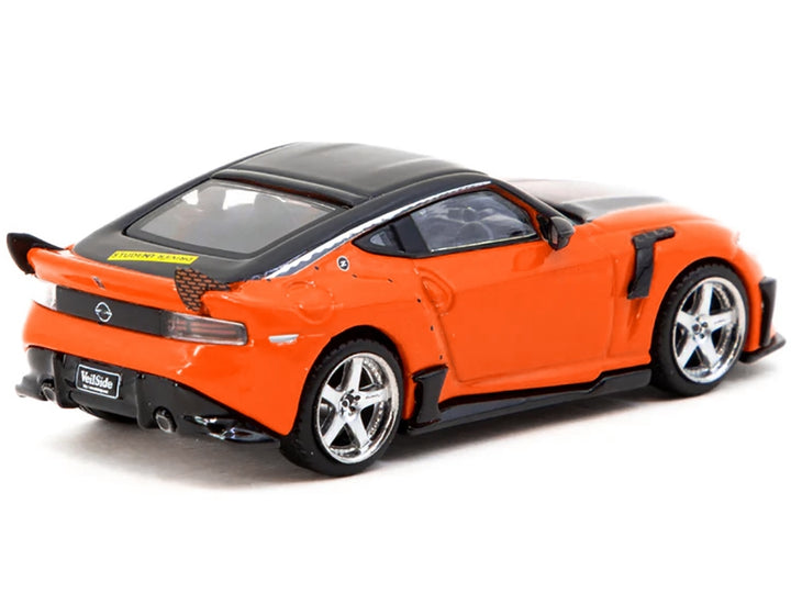 Nissan VeilSide FFZ400 Fairlady Z RHD (Right Hand Drive) Orange with Black Top "Global64" Series 1/64 Diecast Model by Tarmac Works image 2