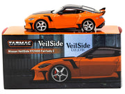 Nissan VeilSide FFZ400 Fairlady Z RHD (Right Hand Drive) Orange with Black Top "Global64" Series 1/64 Diecast Model by Tarmac Works image 3