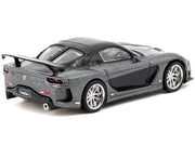 Mazda RX-7 "VeilSide Fortune7" RHD (Right Hand Drive) Gray Metallic and Black "Global64" Series 1/64 Diecast Model Car by Tarmac Works image 2