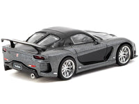 Mazda RX-7 "VeilSide Fortune7" RHD (Right Hand Drive) Gray Metallic and Black "Global64" Series 1/64 Diecast Model Car by Tarmac Works image 2