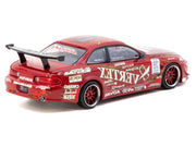 Toyota VERTEX Ridge TE3005 Soarer RHD (Right Hand Drive) Red Metallic with Graphics and Tarmac Cards "Global64" Series 1/64 Diecast Model Car by Tarmac Works image 3