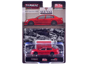 Toyota Vertex Aristo JZS161 RHD (Right Hand Drive) Red with Tarmac Cards "Global64" Series 1/64 Diecast Model Car by Tarmac Works image 3