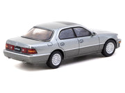 Lexus LS400 RHD (Right Hand Drive) Flint Gray Metallic "Global64" Series 1/64 Diecast Model Car by Tarmac Works image 3