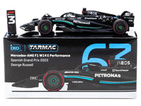 Mercedes-AMG F1 W14 E Performance #63 George Russell 3rd Place Formula One F1 "Spanish GP" (2023) "Global64" Series 1/64 Diecast Model Car by Tarmac Works image 3