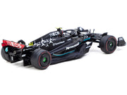 Mercedes-AMG F1 W14 E Performance #44 Lewis Hamilton Pole Position Formula One F1 "Hungarian GP" (2023) "Global64" Series 1/64 Diecast Model Car by Tarmac Works image 2