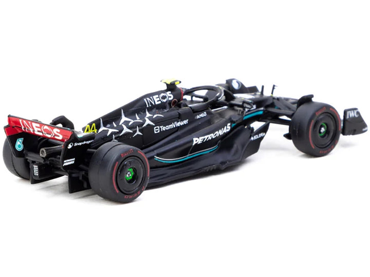 Mercedes-AMG F1 W14 E Performance #44 Lewis Hamilton Pole Position Formula One F1 "Hungarian GP" (2023) "Global64" Series 1/64 Diecast Model Car by Tarmac Works image 2
