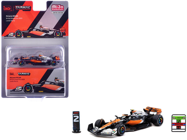 Tarmac Works McLaren MCL60 number 4 Lando Norris British GP second 1:64 T64G-F070-LN2, product image 1