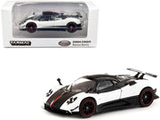 Pagani Zonda Cinque Bianco Benny White and Black "Global64" Series 1/64 Diecast Model Car by Tarmac Works image 2