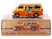 Dodge Van "Ohige no Pon" Orange Two-Tone "Global64" Series 1/64 Diecast Model by Tarmac Works image 3