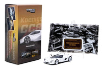 Koenigsegg CC850 White with Tarmac Cards "Global64" Series 1/64 Diecast Model by Tarmac Works image 3