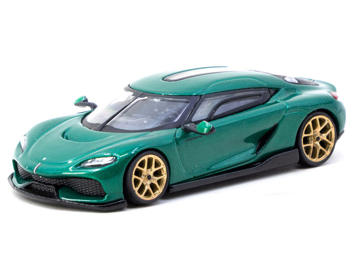 Koenigsegg Gemera Green Metallic "Global64" Series 1/64 Diecast Model by Tarmac Works image 2