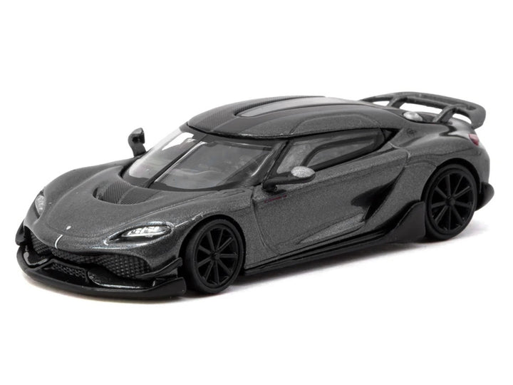 Koenigsegg Gemera Dark Gray Metallic "Global64" Series 1/64 Diecast Model Car by Tarmac Works image 2