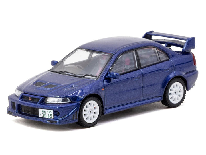 Mitsubishi Lancer Evolution VI RHD (Right Hand Drive) "Tommi Makinen Edition" Blue Metallic "Road64" Series 1/64 Diecast Model by Tarmac Works image 2