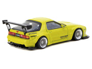 Mazda RX-7 FC3S Pandem Yellow Metallic "Road64" Series 1/64 Diecast Model Car by Tarmac Works image 3
