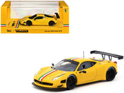 Ferrari 458 Italia GT3 Yellow with Italian Flag Stripes "Road64" Series 1/64 Diecast Model Car by Tarmac Works image 3