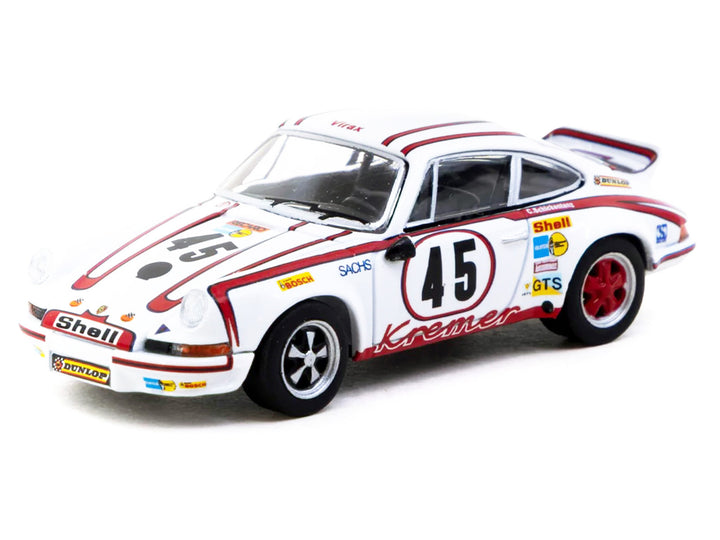 Porsche 911 Carrera RSR 2.8 #45 Erwin Kremer - Paul Keller - Clemens Schickentanz "Kremer Racing Team" GTS 3.0 Class Winner "24 Hours of Le Mans" (1973) "Collab64" Series 1/64 Diecast Model Car by Schuco & Tarmac Works image 2