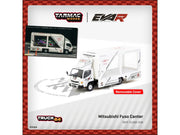 Mitsubishi Fuso Canter Mobile Display Truck RHD (Right Hand Drive) "EVA Racing" White with Graphics "Truck64" Series 1/64 Diecast Model Car by Tarmac Works image 5