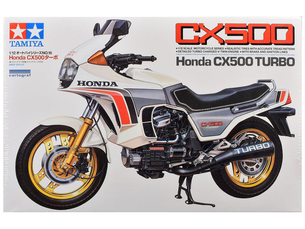 Tamiya Honda CX500 Turbo motorcycle model kit turbo V twin engine 1:12 TAM-14016, view 1