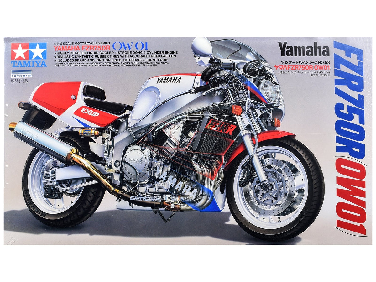 Model Kit Yamaha FZR750R OW01 Motorcycle 1/12 Scale Model by Tamiya