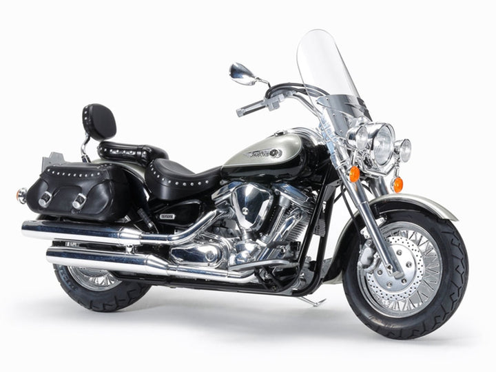 Model Kit Yamaha XV1600 RoadStar Custom Motorcycle 1/12 Scale Model by Tamiya image 2