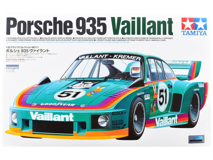 Tamiya Porsche 935 Vaillant-Kremer 1:20 scale model kit 20071