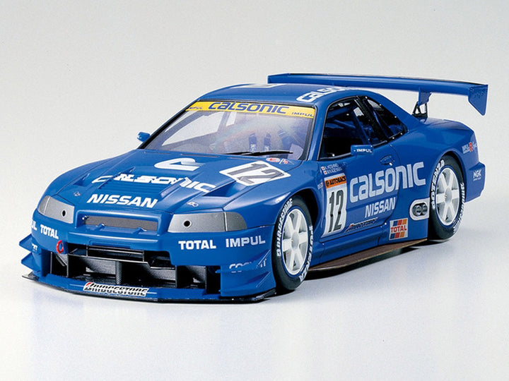 Model Kit Nissan Skyline GT-R (R34) "Calsonic" 1/24 Scale Model by Tamiya image 2