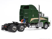 1998 Peterbilt 377 A/E Truck Tractor Green Metallic with Beige Stripes 1/43 Diecast Model by IXO Models image 3