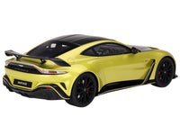 2022 Aston Martin V12 Vantage RHD (Right Hand Drive) Cosmopolitan Yellow with Black Hood and Top 1/18 Model Car by Top Speed image 2