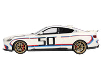 Top Speed BMW M4 3.0 CSL number 50 white blue red stripes 1:18 TS0495, product image 1