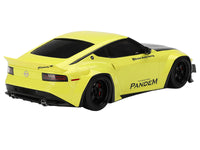 Nissan Z (RZ34) "Pandem" Ikazuchi Yellow with Matt Black Hood 1/18 Model Car by Top Speed image 3