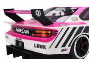 Nissan "LB-Super Silhouette" S15 SILVIA RHD (Right Hand Drive) #99 "Auto Finesse - SEMA 2023" White and Pink 1/18 Model Car by Top Speed image 3