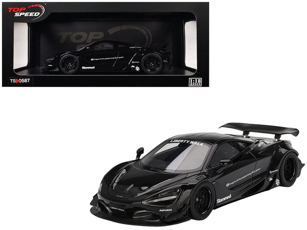 McLaren 720S "LB-Works" Black "Tokyo Auto Salon 2024" 1/18 Model Car by Top Speed