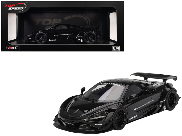 McLaren 720S "LB-Works" Black "Tokyo Auto Salon 2024" 1/18 Model Car by Top Speed