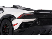 Lamborghini Huracan Sterrato Bianco Asopo White with Matt Black Top and Red Stripes 1/18 Model Car by Top Speed image 4