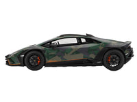 Lamborghini Huracan Sterrato All-Terrain "BOSCO" Green Camouflage 1/18 Model Car by Top Speed image 3