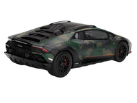 Lamborghini Huracan Sterrato All-Terrain "BOSCO" Green Camouflage 1/18 Model Car by Top Speed image 5