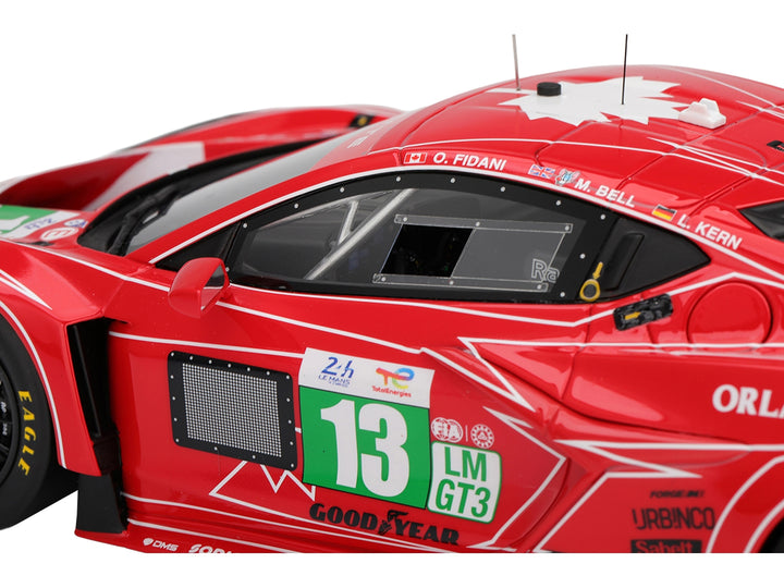 Chevrolet Corvette Z06 GT3.R #13 Matt Bell - Orey Fidani - Lars Kern "AWA Racing" "24 Hours of Le Mans" (2025) 1/18 Model Car by Top Speed image 2