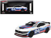 Ford Mustang Dark Horse #24 "Ford Performance Racing School" White with Graphics 1/18 Model Car by Top Speed