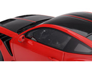 Ford Mustang GTD Race Red and Carbon Fiber with Red Stripe 1/18 Model Car by Top Speed image 2
